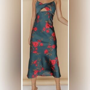 Hello Molly Fool Me Once Midi Dress Size 6 Floral